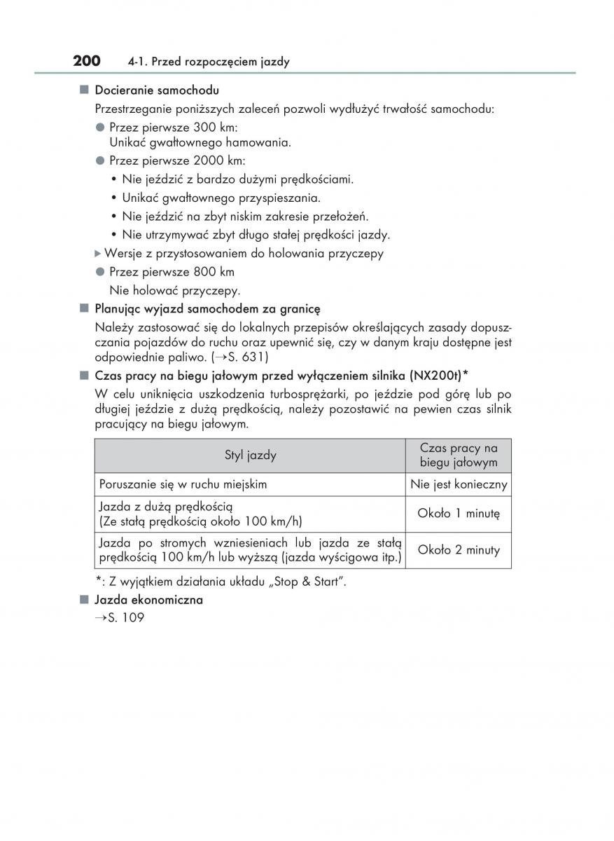 Lexus NX instrukcja obslugi / page 200