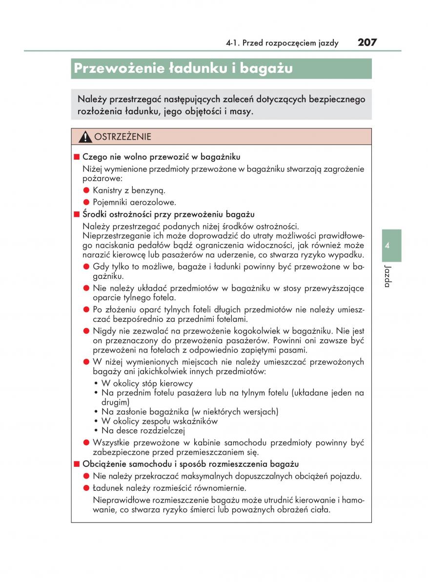 Lexus NX instrukcja obslugi / page 207