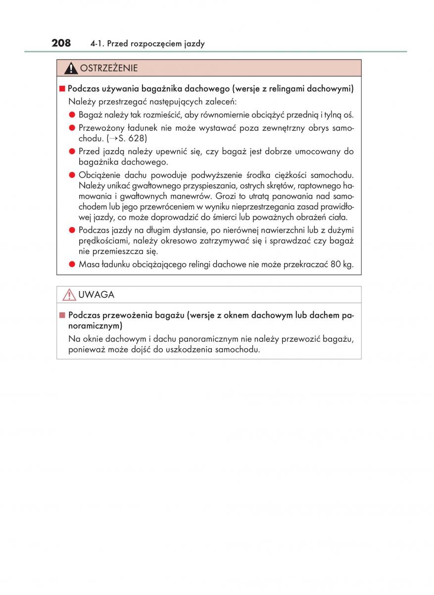 Lexus NX instrukcja obslugi / page 208