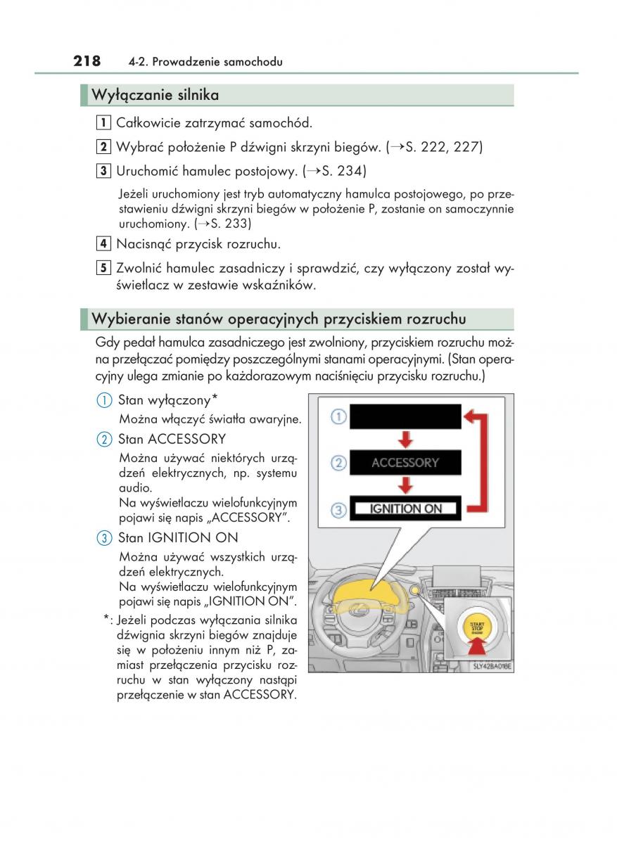 Lexus NX instrukcja obslugi / page 218