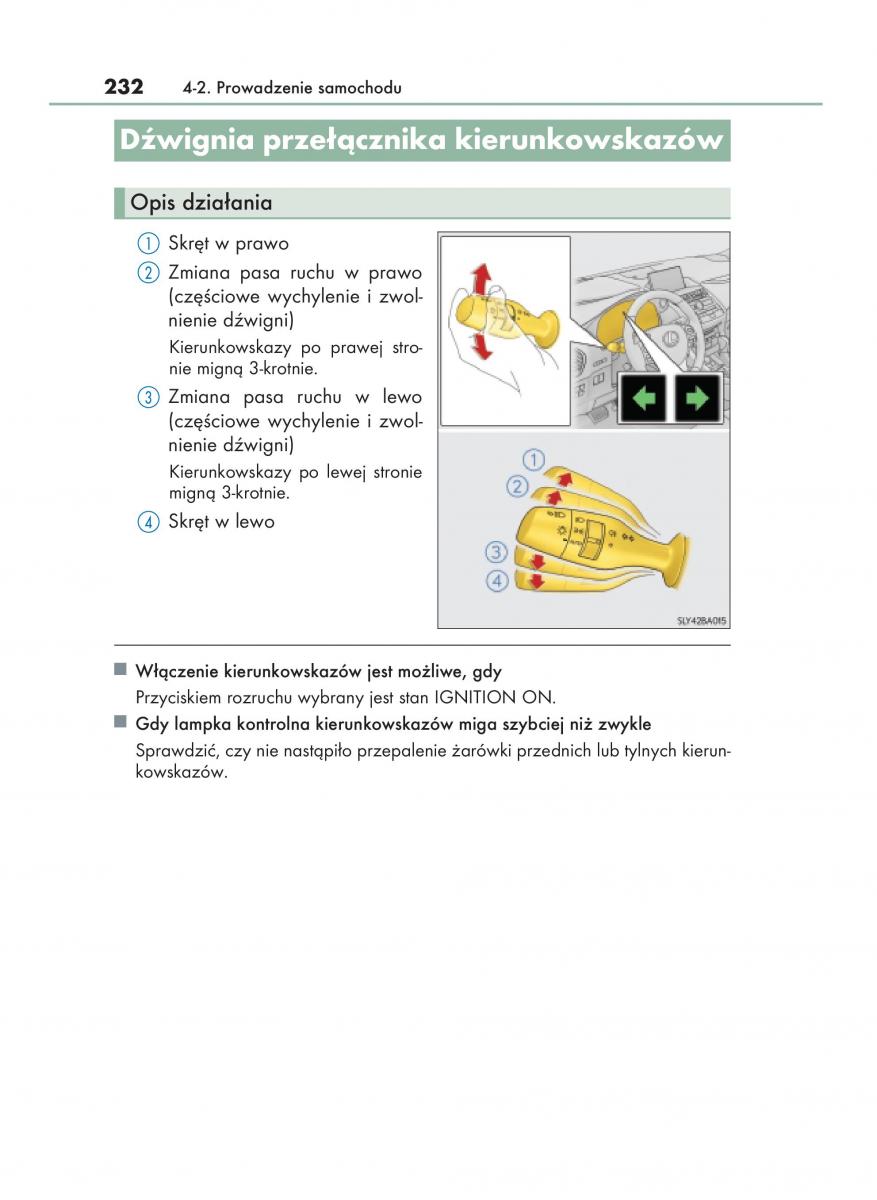 Lexus NX instrukcja obslugi / page 232