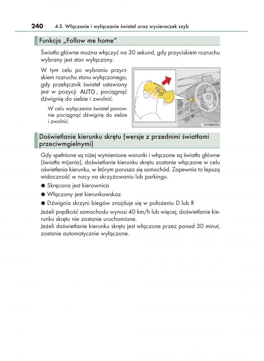 Lexus NX instrukcja obslugi / page 240