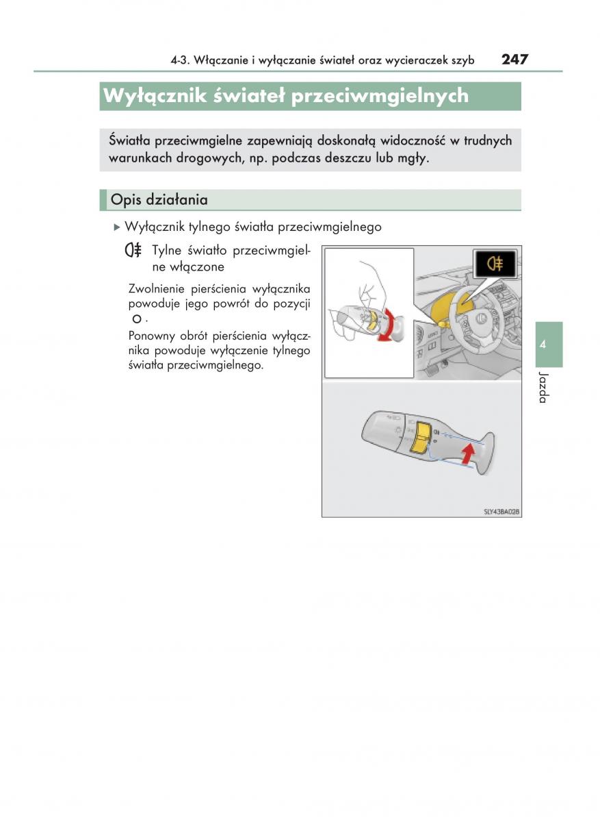 Lexus NX instrukcja obslugi / page 247