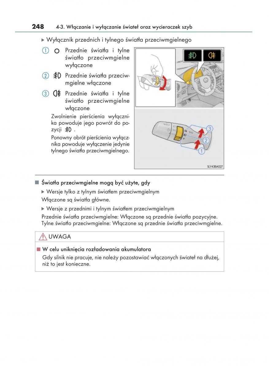 Lexus NX instrukcja obslugi / page 248