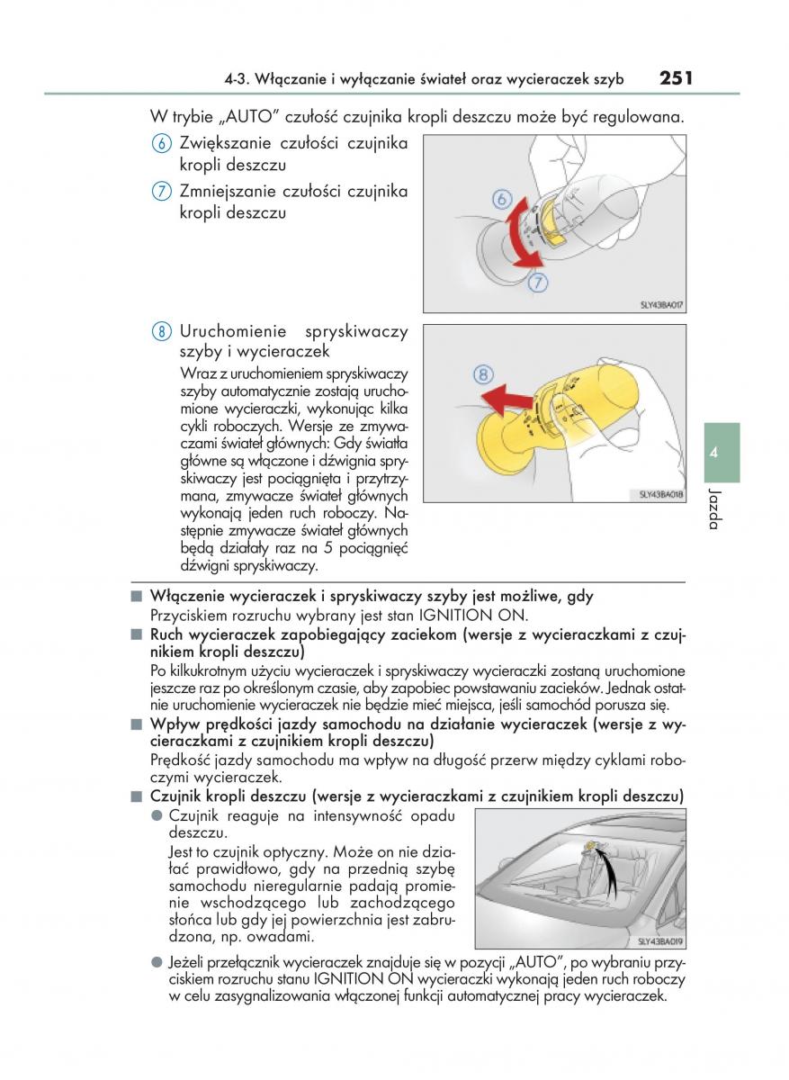 Lexus NX instrukcja obslugi / page 251