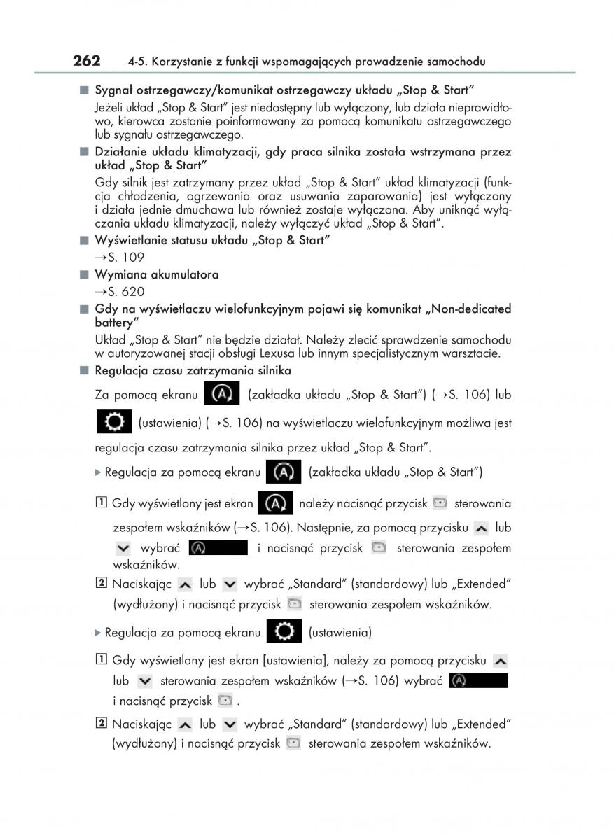 Lexus NX instrukcja obslugi / page 262