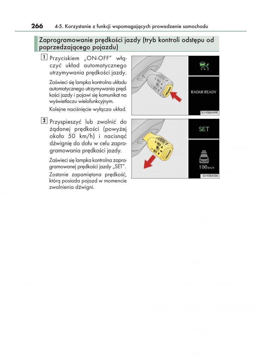 Lexus NX instrukcja obslugi / page 266