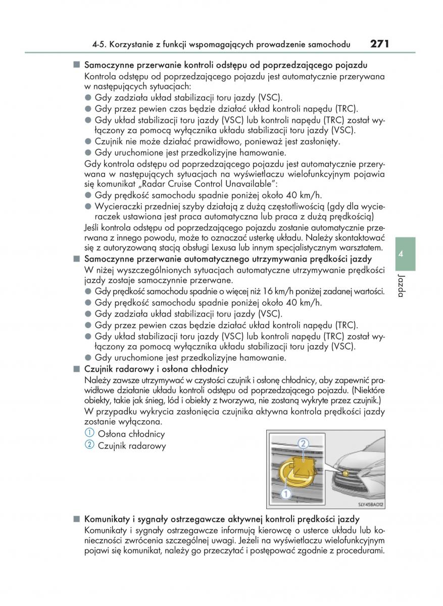 Lexus NX instrukcja obslugi / page 271