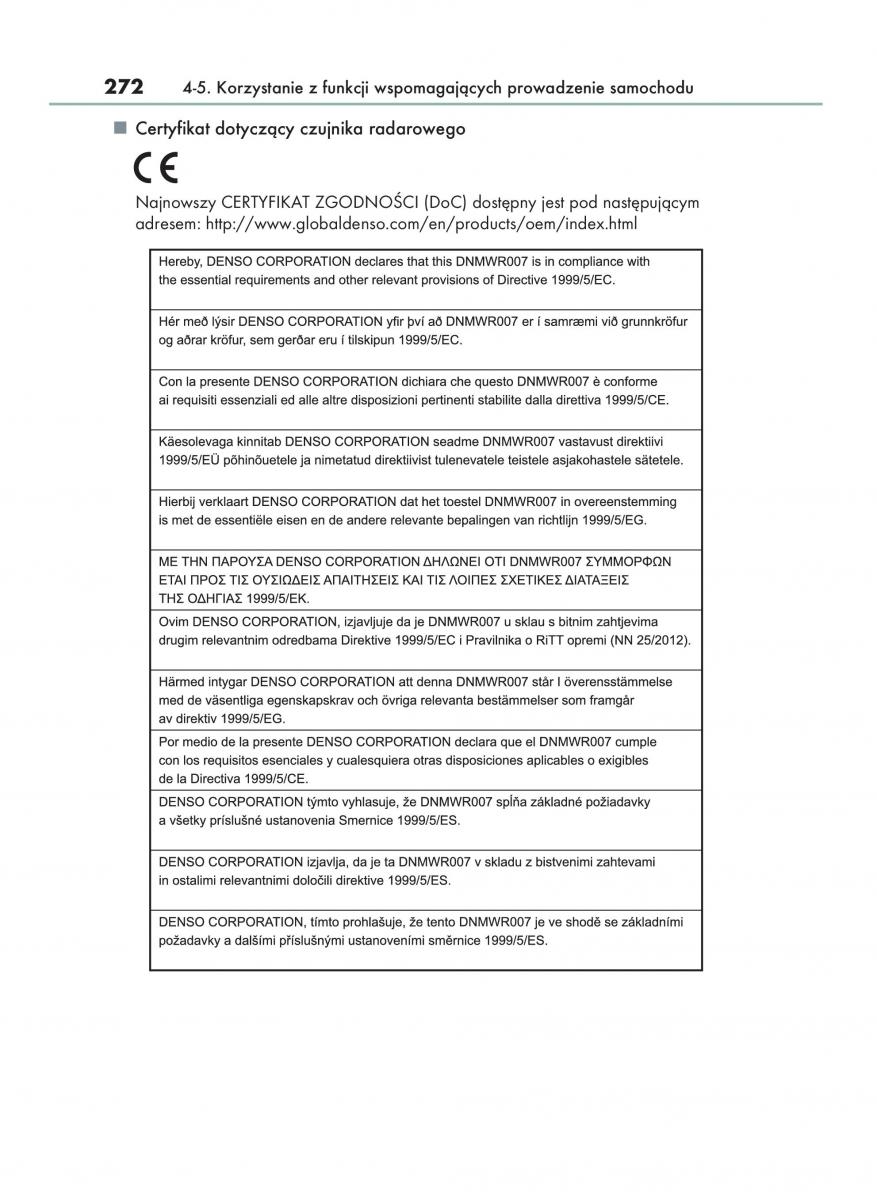 Lexus NX instrukcja obslugi / page 272