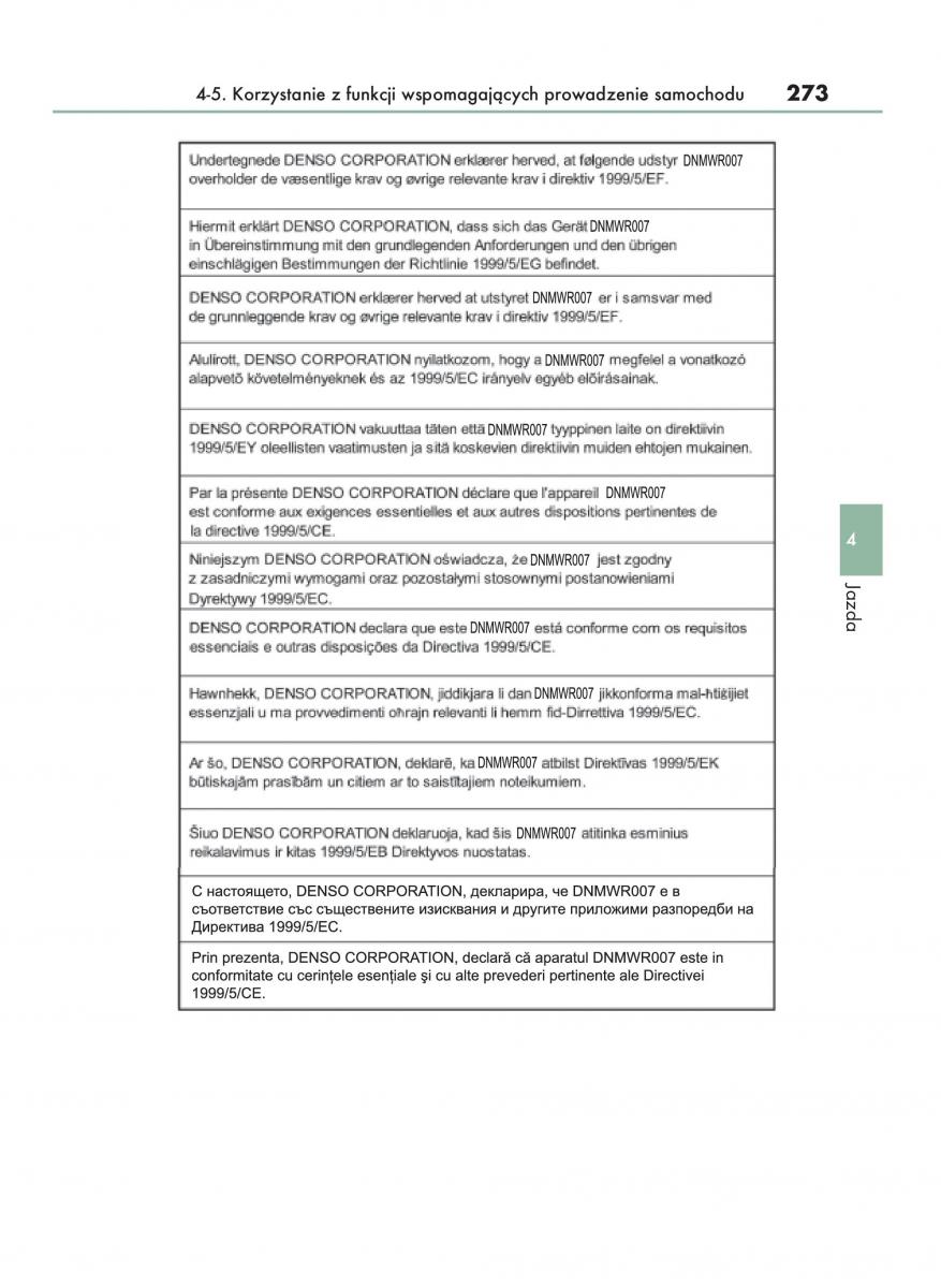 Lexus NX instrukcja obslugi / page 273