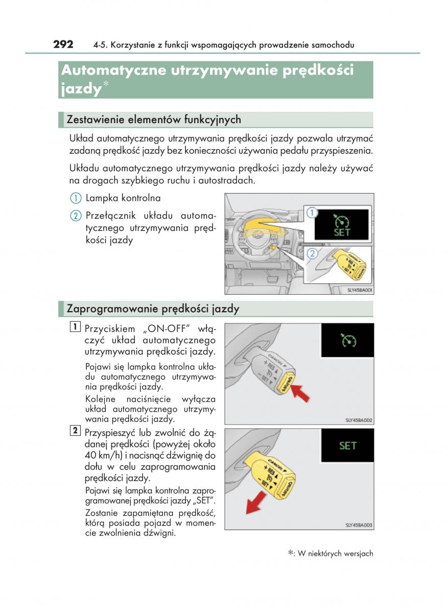 Lexus NX instrukcja obslugi / page 292