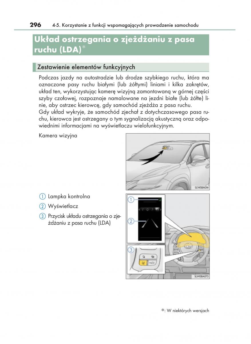 Lexus NX instrukcja obslugi / page 296