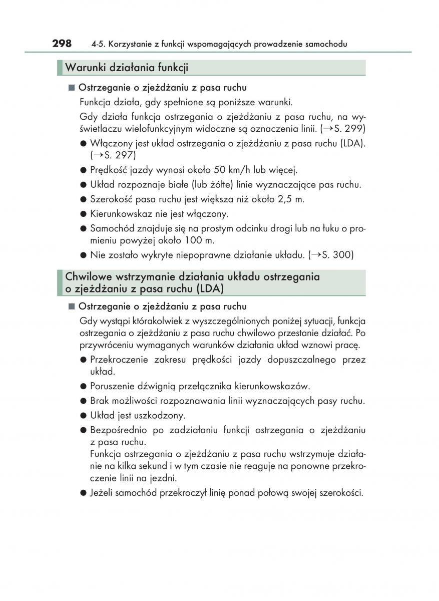 Lexus NX instrukcja obslugi / page 298