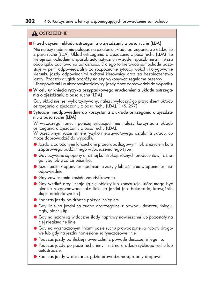 Lexus NX instrukcja obslugi / page 302