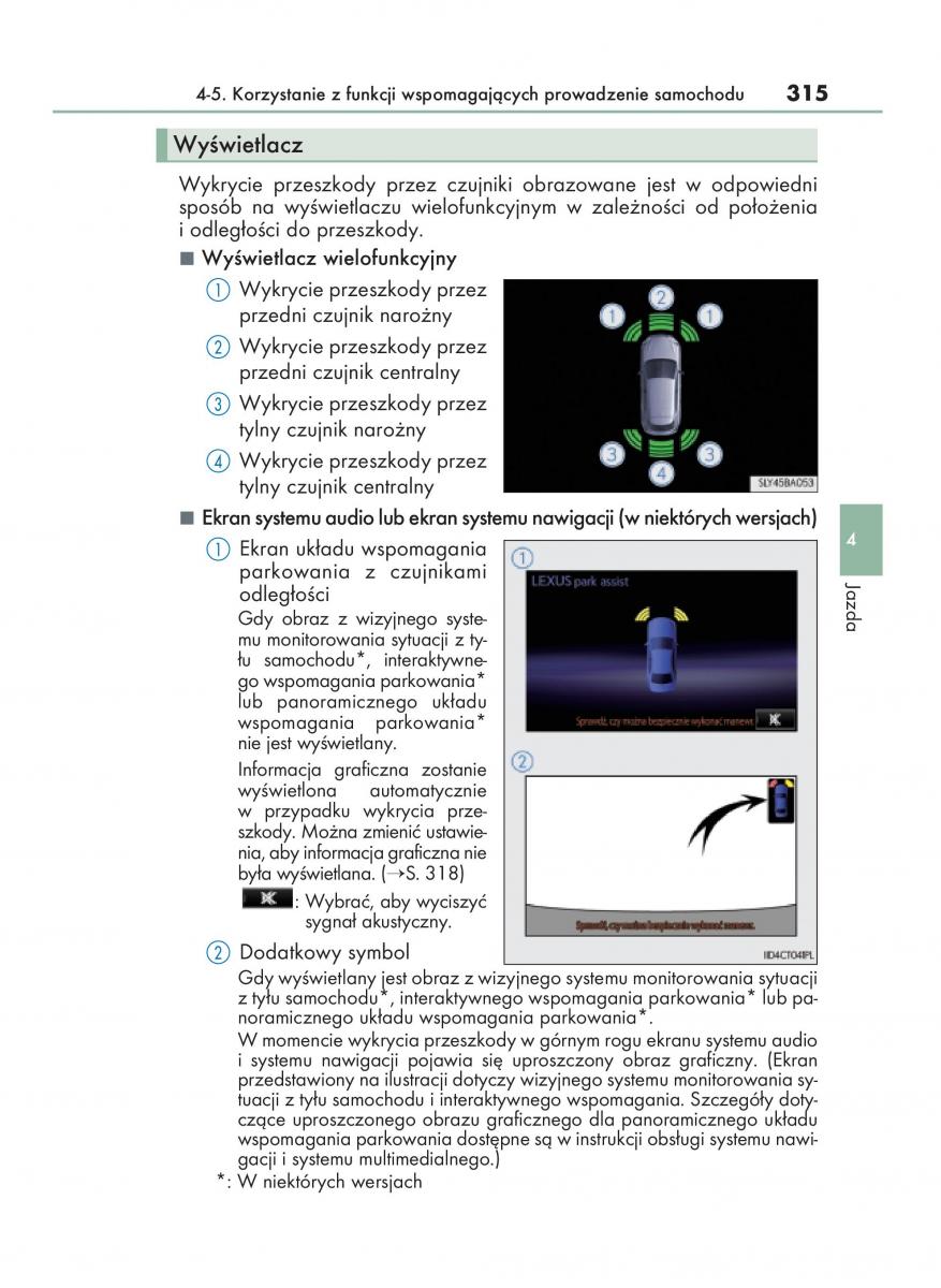 Lexus NX instrukcja obslugi / page 315