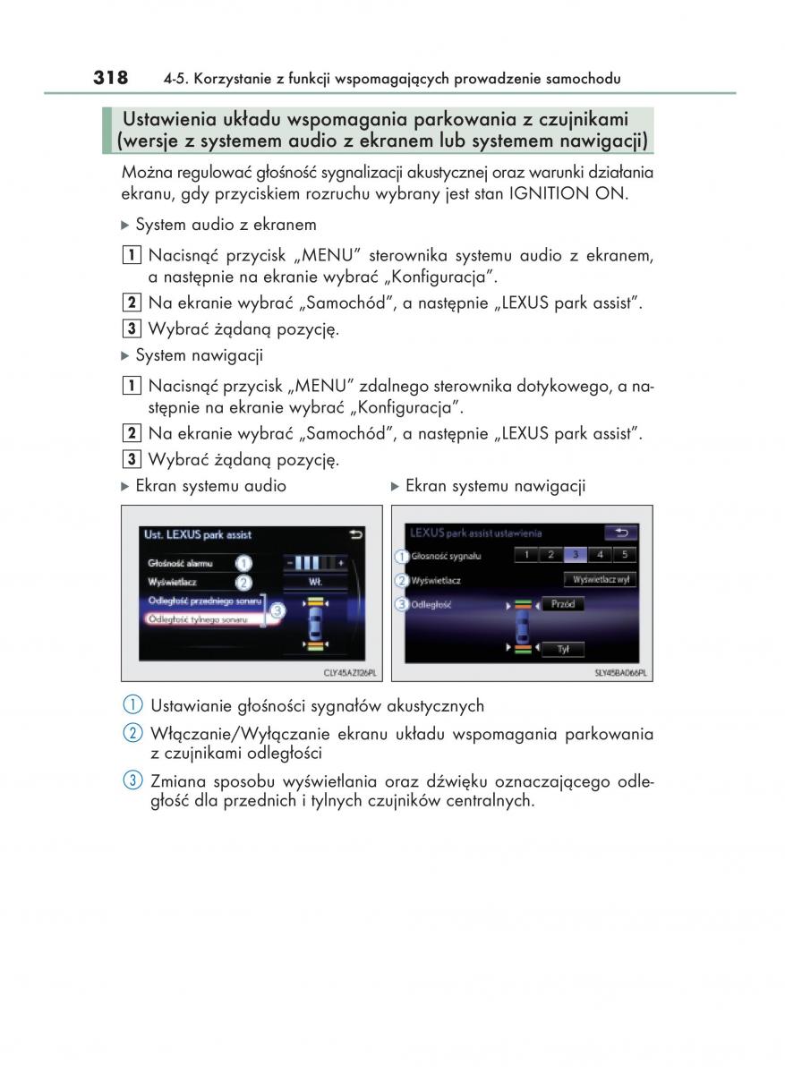 Lexus NX instrukcja obslugi / page 318