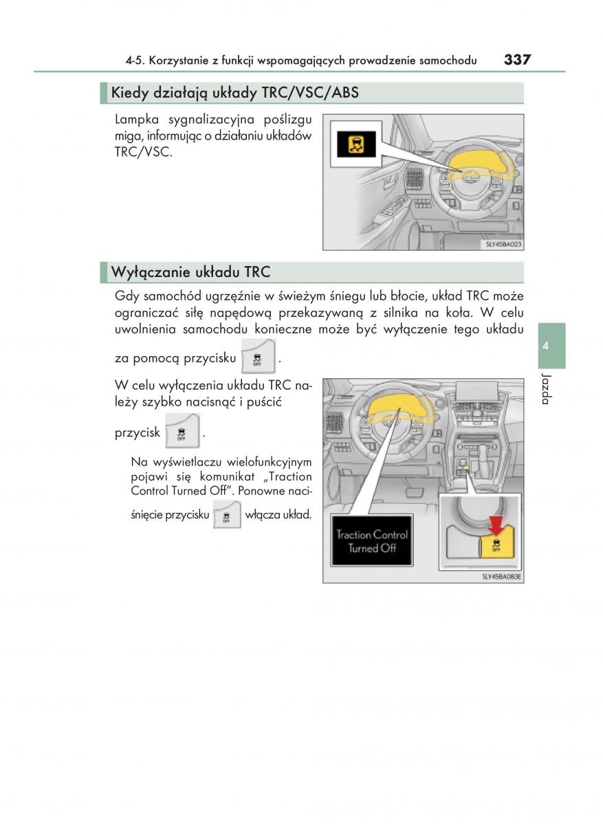 Lexus NX instrukcja obslugi / page 337