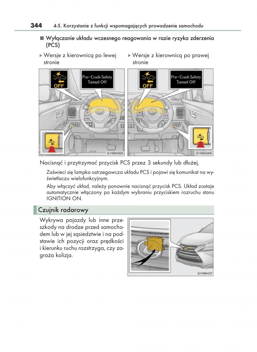 Lexus NX instrukcja obslugi / page 344