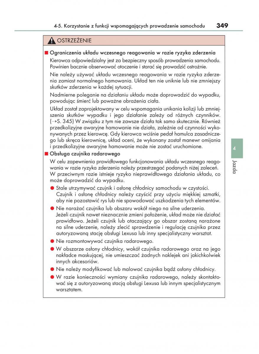 Lexus NX instrukcja obslugi / page 349