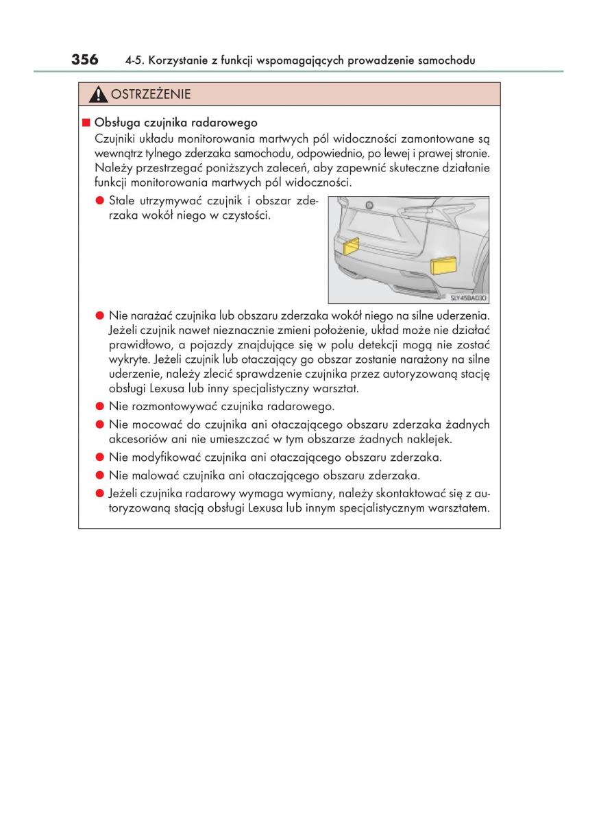 Lexus NX instrukcja obslugi / page 356