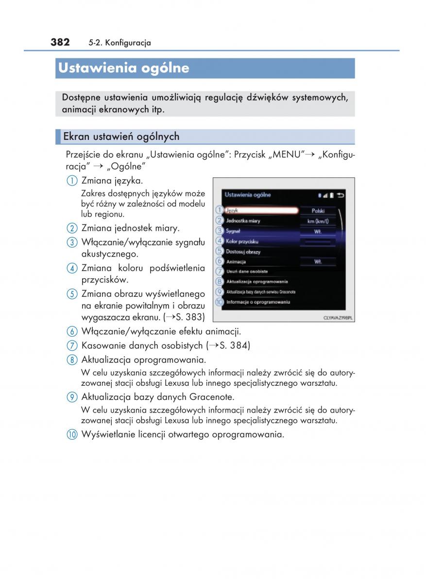 Lexus NX instrukcja obslugi / page 382