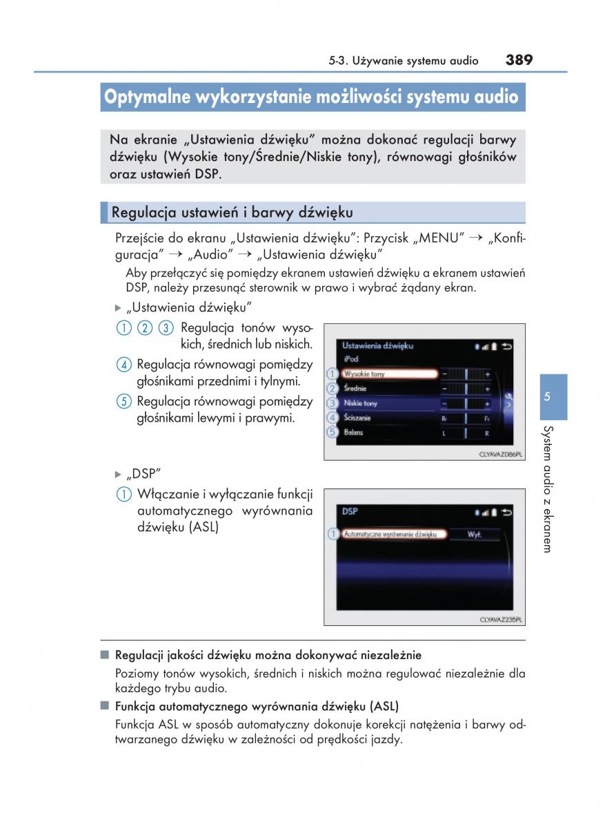 Lexus NX instrukcja obslugi / page 389