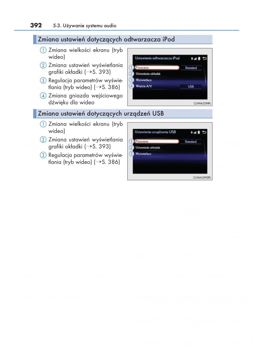 Lexus NX instrukcja obslugi / page 392