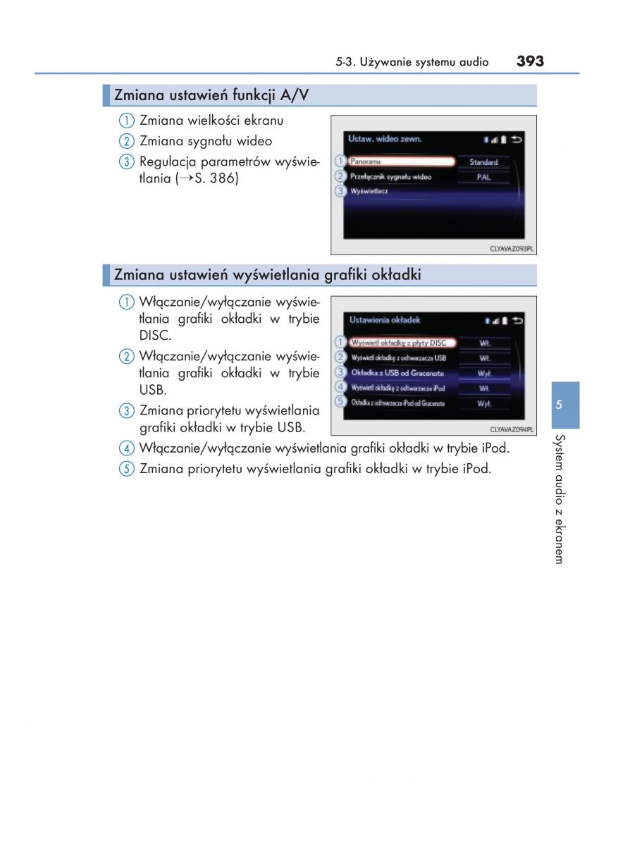 Lexus NX instrukcja obslugi / page 393