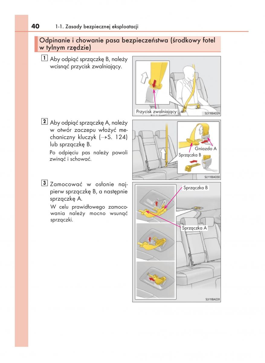 Lexus NX instrukcja obslugi / page 40