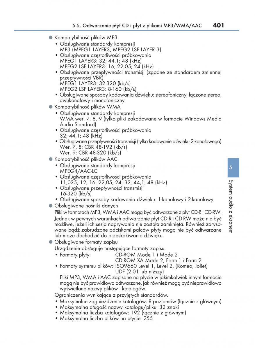 Lexus NX instrukcja obslugi / page 401