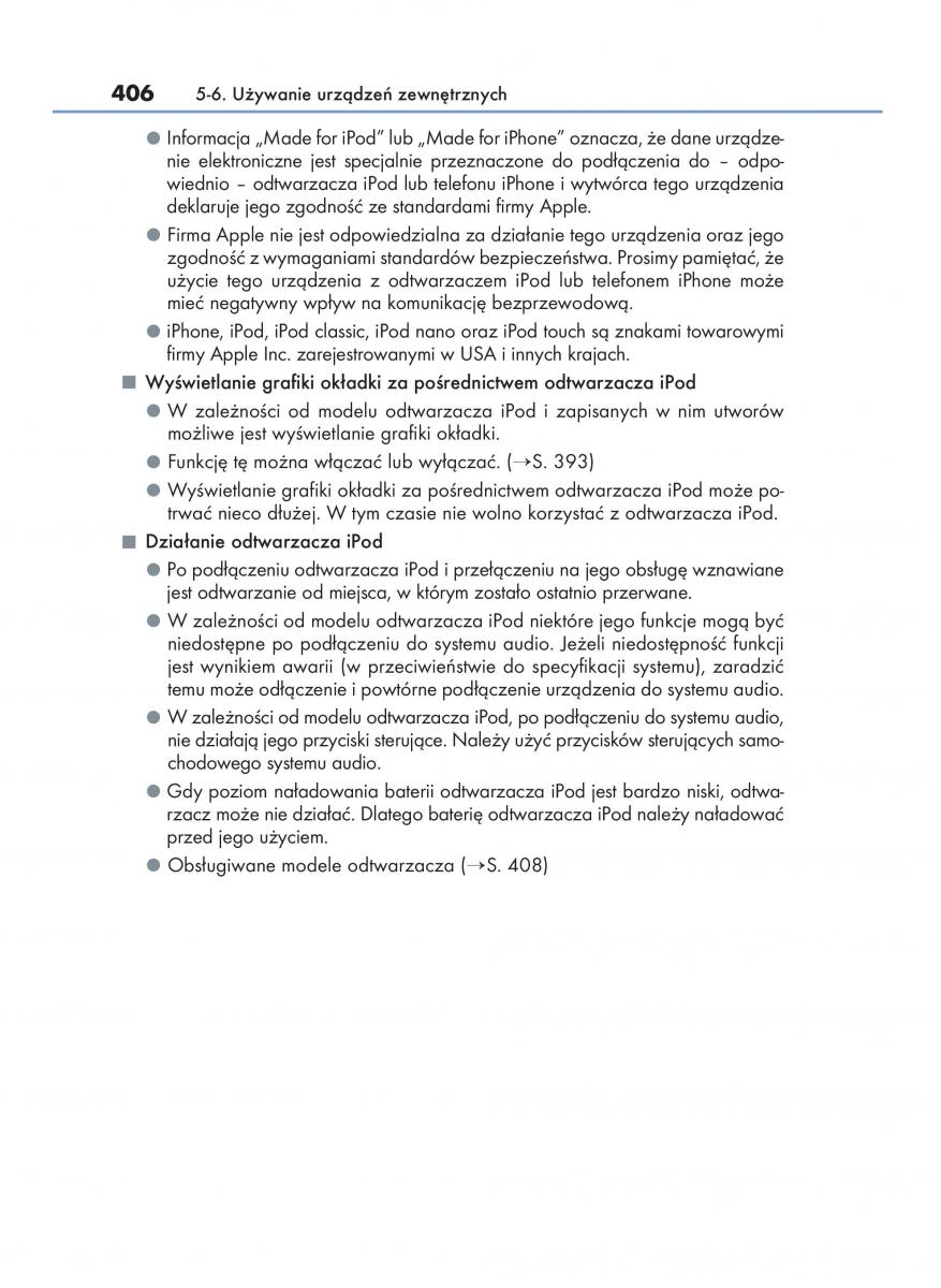 Lexus NX instrukcja obslugi / page 406