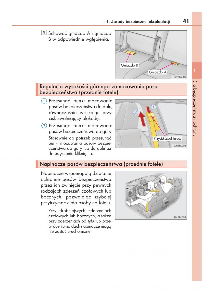 Lexus NX instrukcja obslugi / page 41