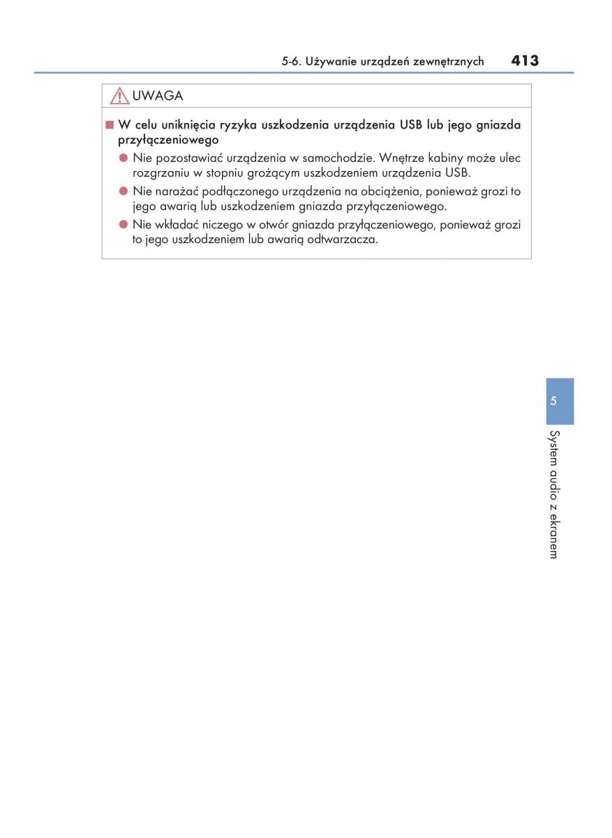 Lexus NX instrukcja obslugi / page 413