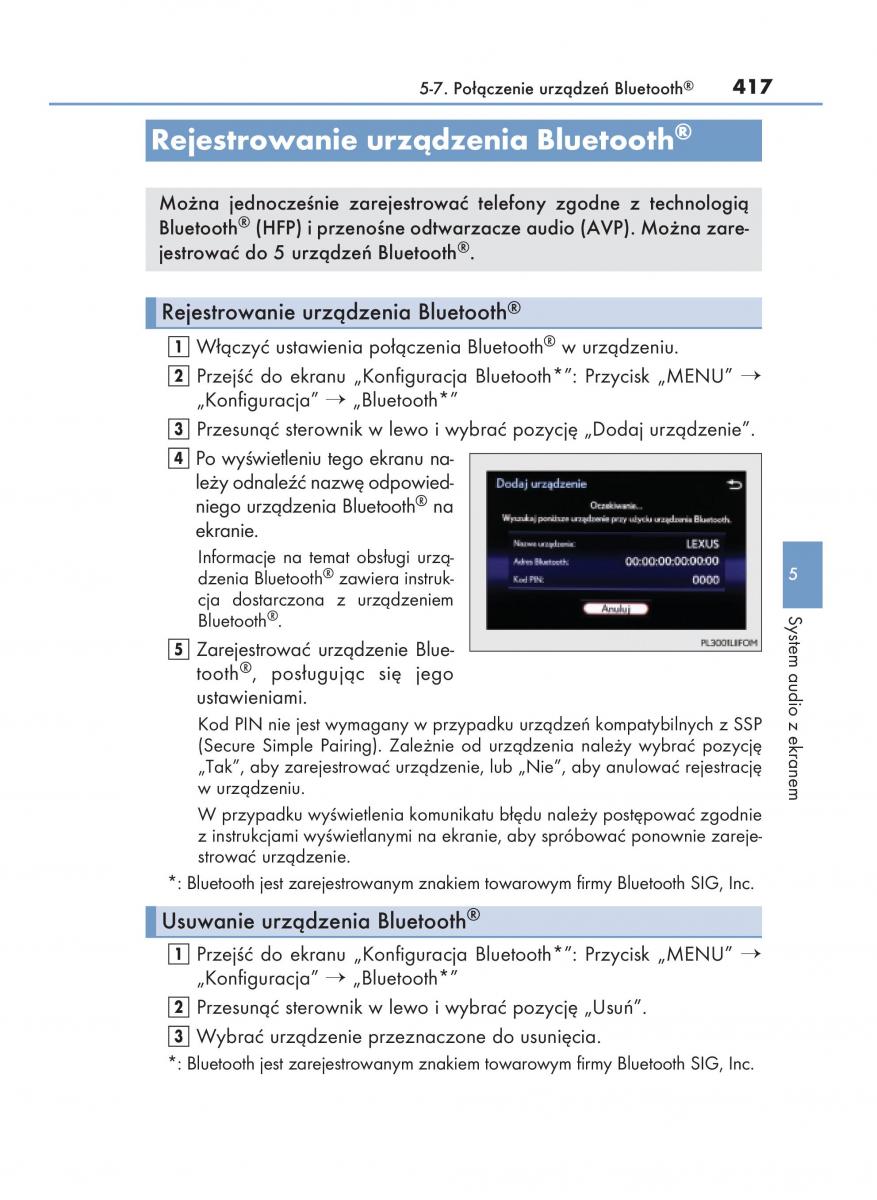 Lexus NX instrukcja obslugi / page 417