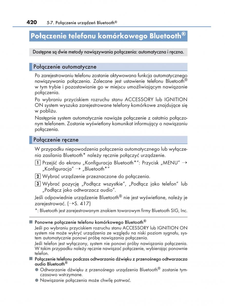 Lexus NX instrukcja obslugi / page 420