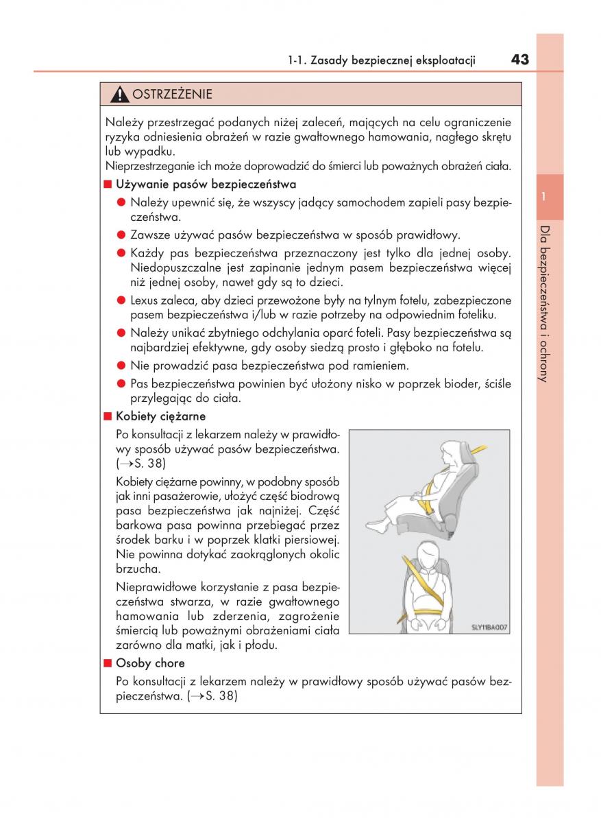 Lexus NX instrukcja obslugi / page 43