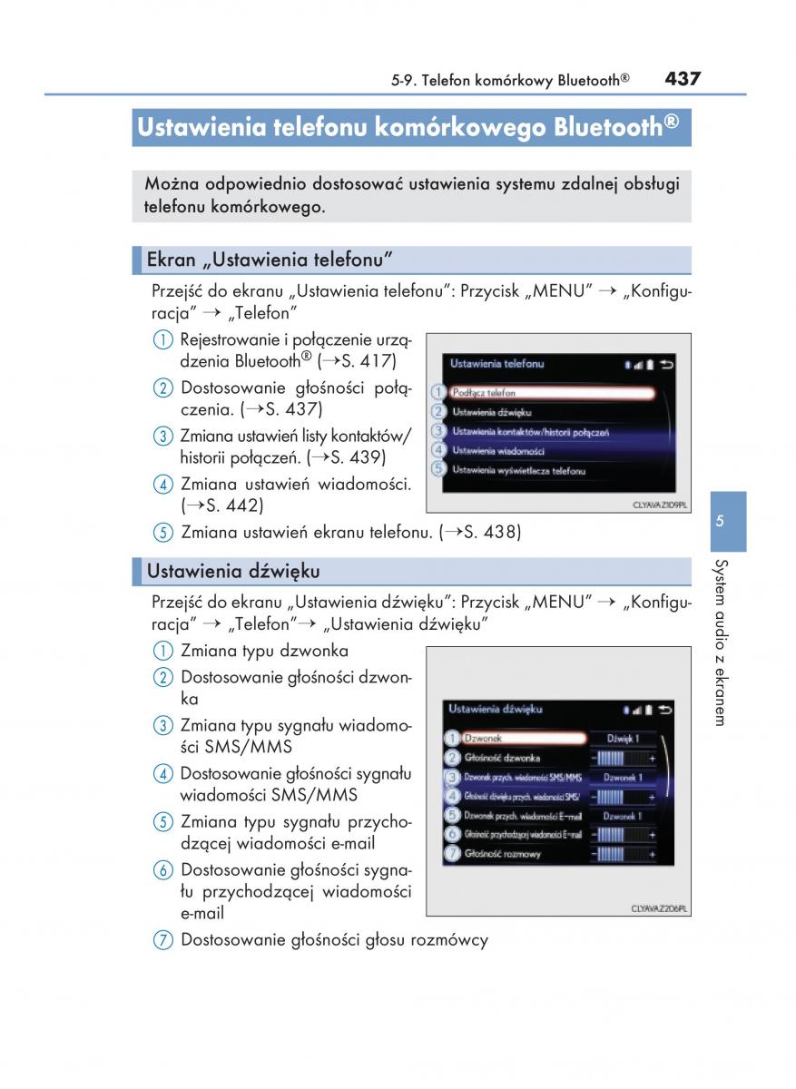 Lexus NX instrukcja obslugi / page 437