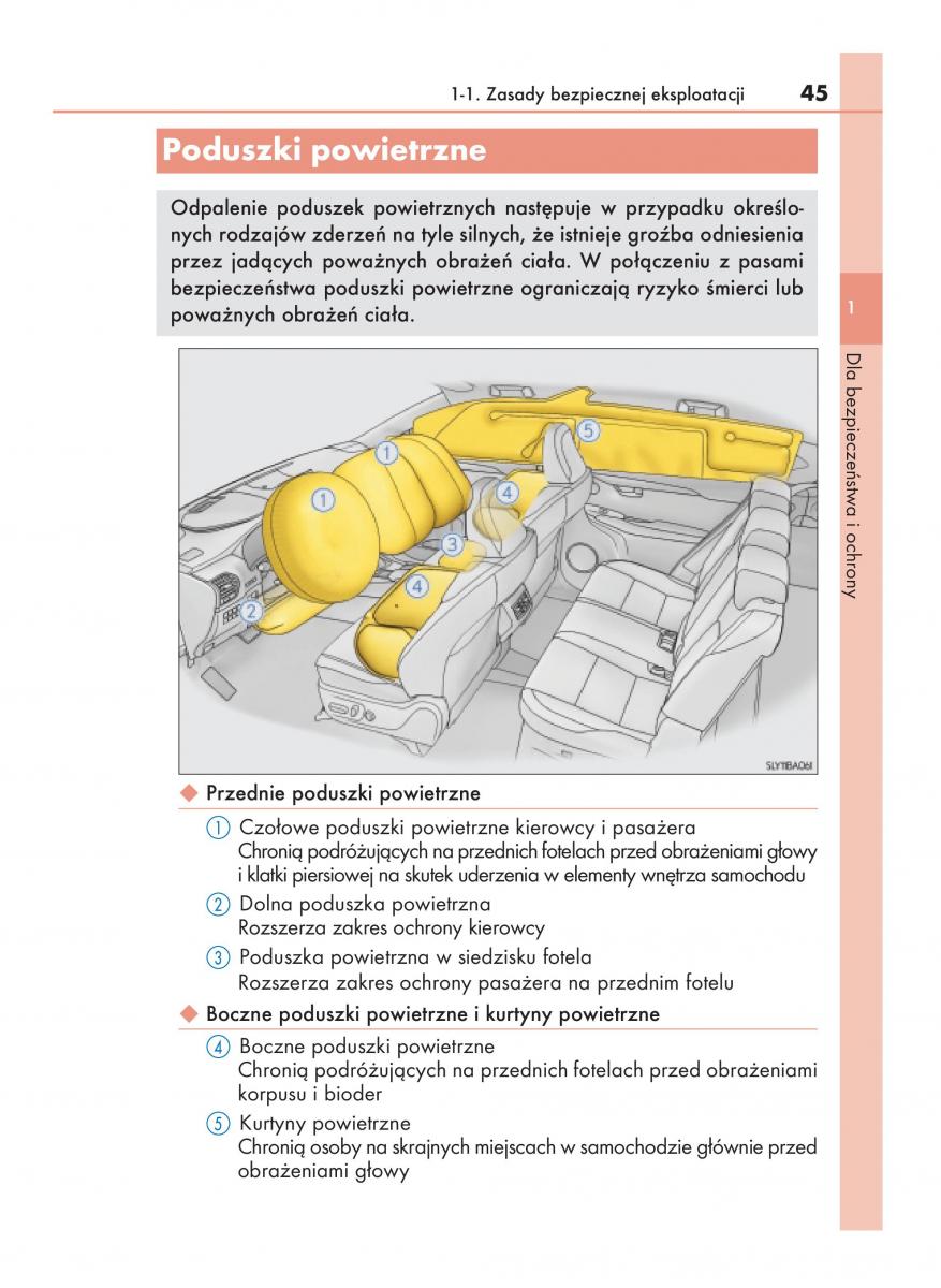 Lexus NX instrukcja obslugi / page 45