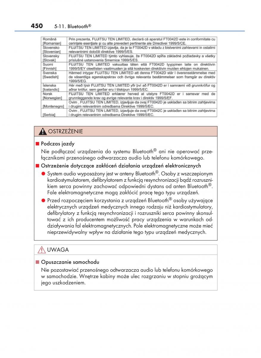 Lexus NX instrukcja obslugi / page 450