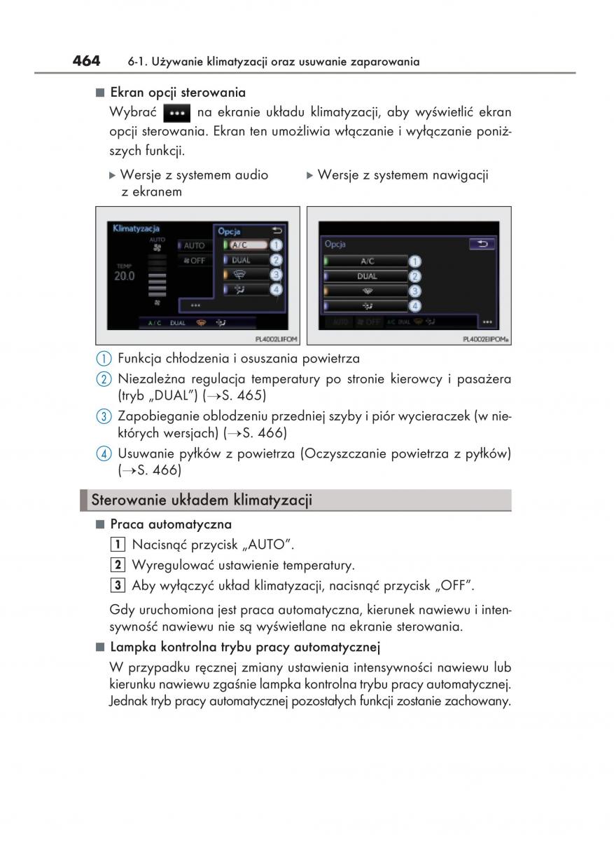 Lexus NX instrukcja obslugi / page 464