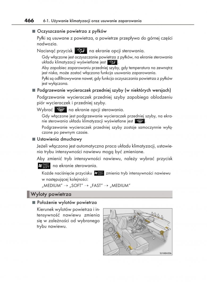 Lexus NX instrukcja obslugi / page 466