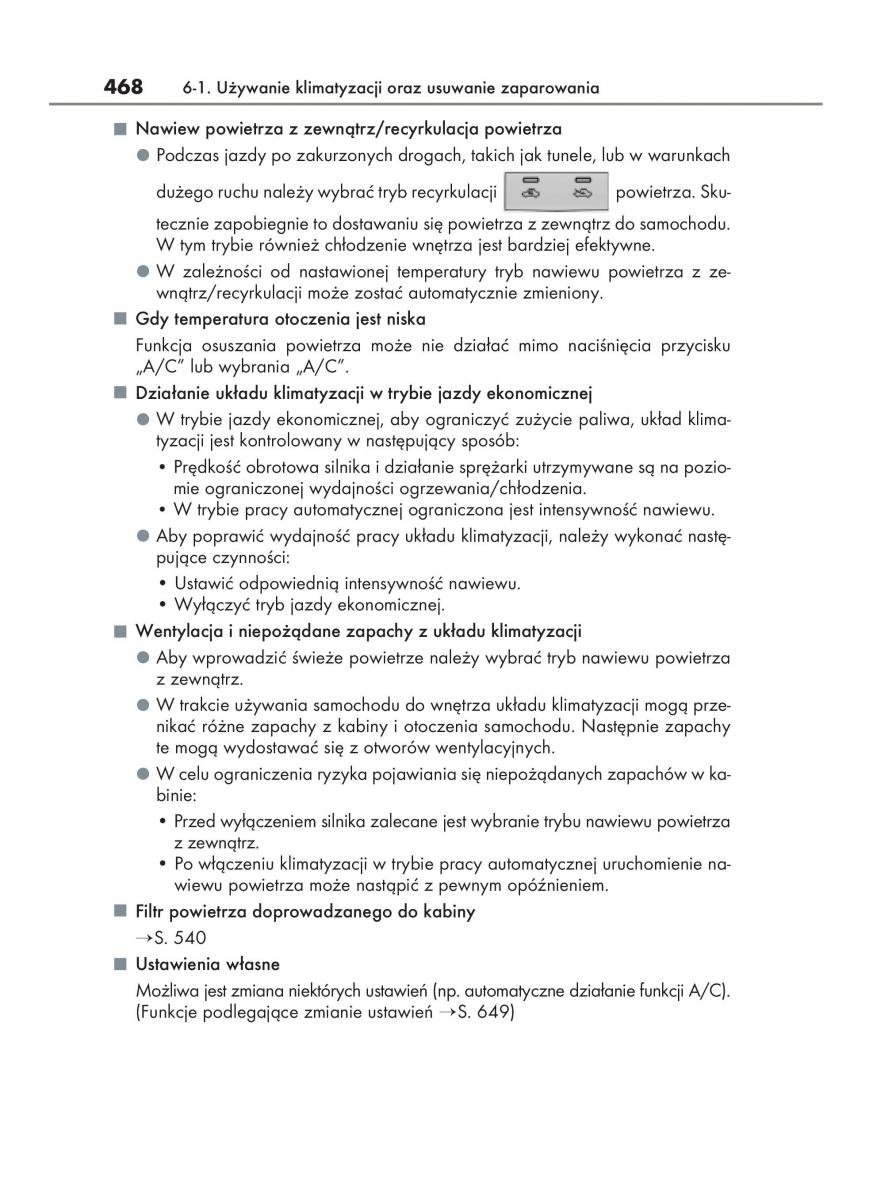 Lexus NX instrukcja obslugi / page 468