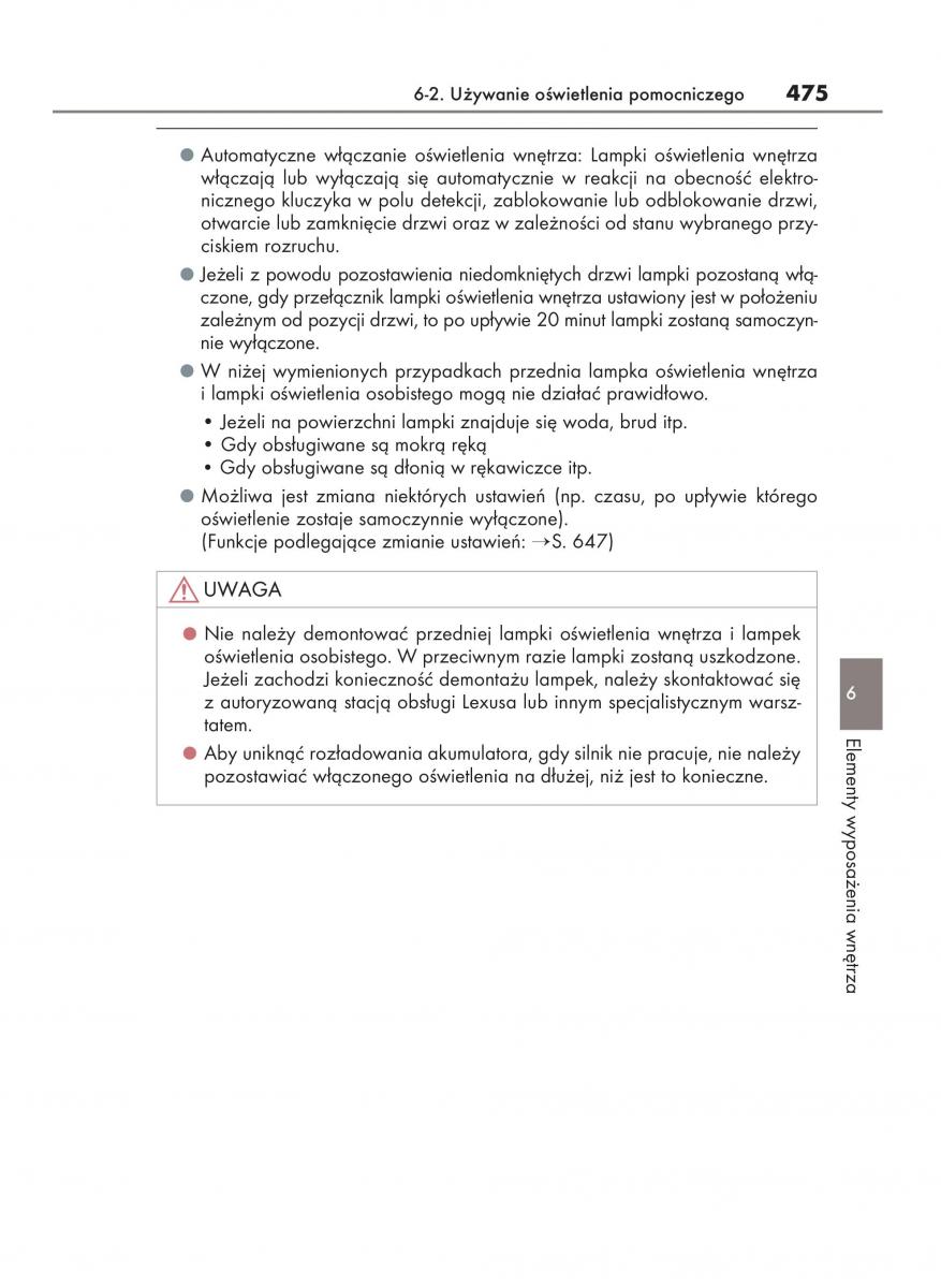 Lexus NX instrukcja obslugi / page 475