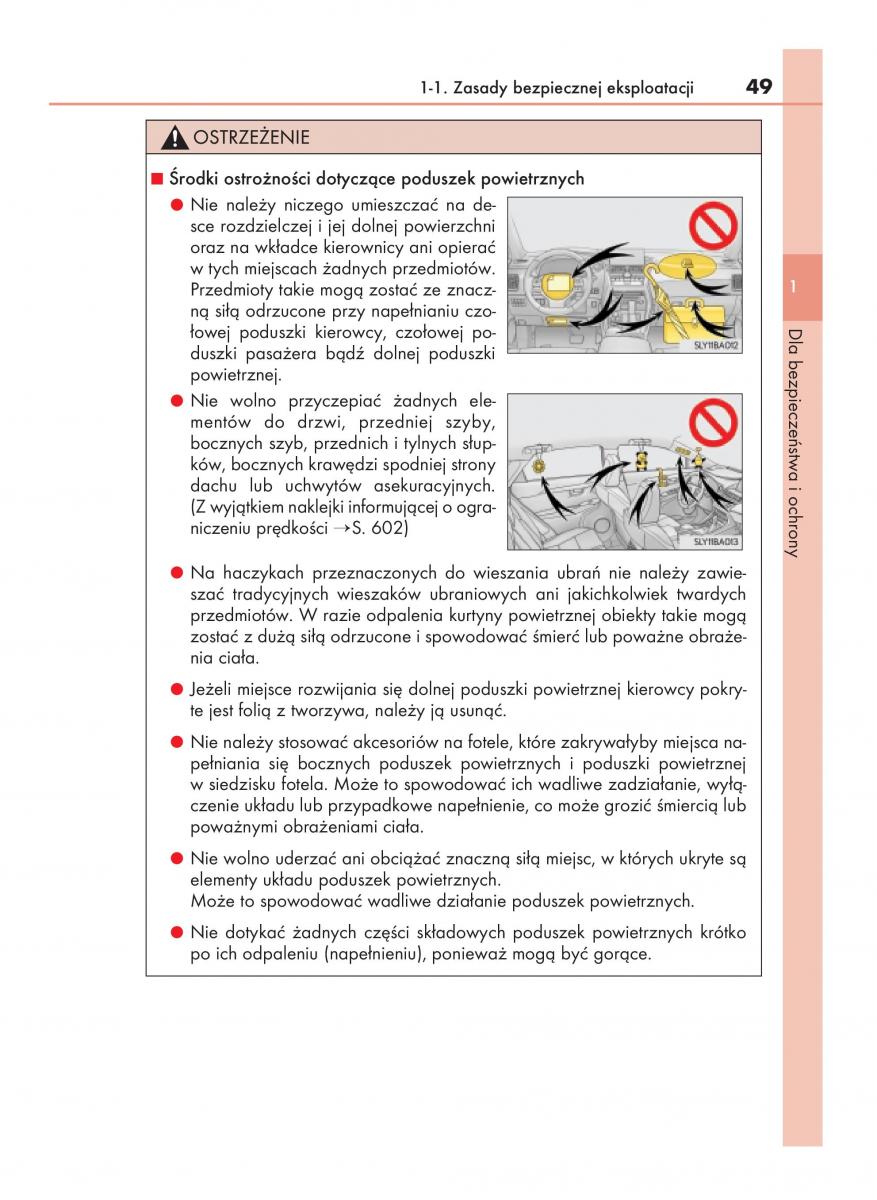 Lexus NX instrukcja obslugi / page 49