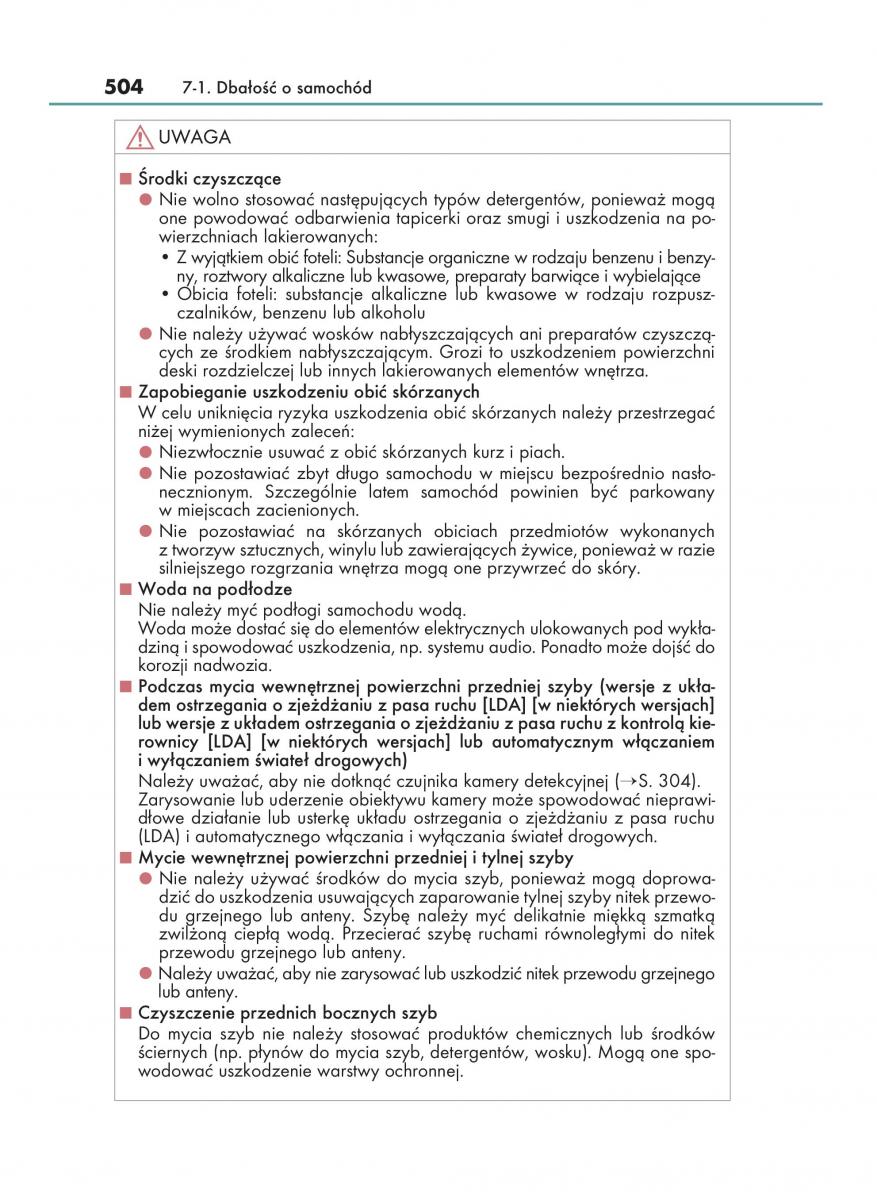 Lexus NX instrukcja obslugi / page 504