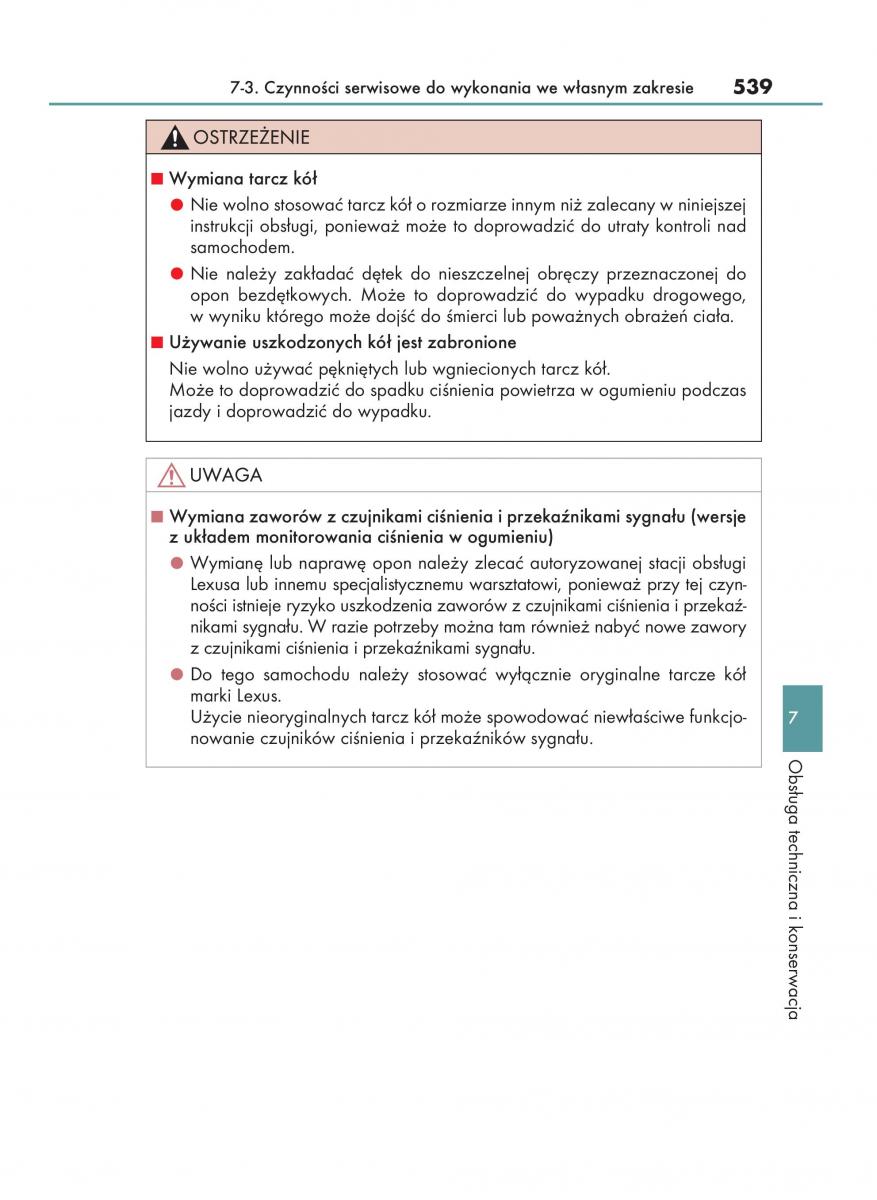 Lexus NX instrukcja obslugi / page 539