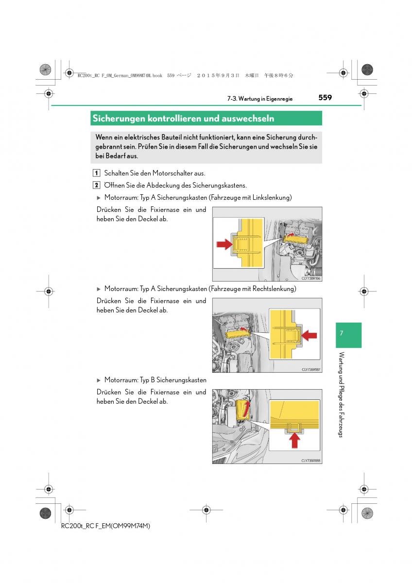 Lexus RC Handbuch / page 559