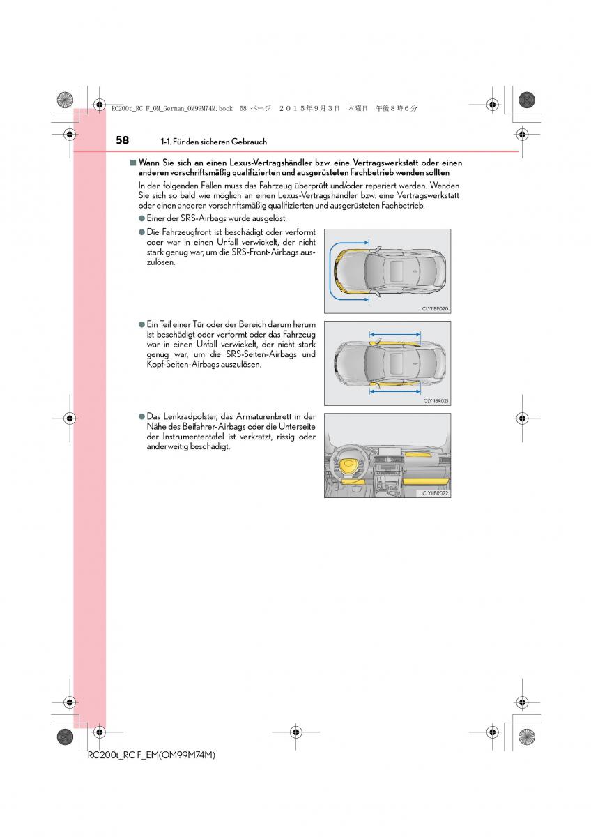 Lexus RC Handbuch / page 58