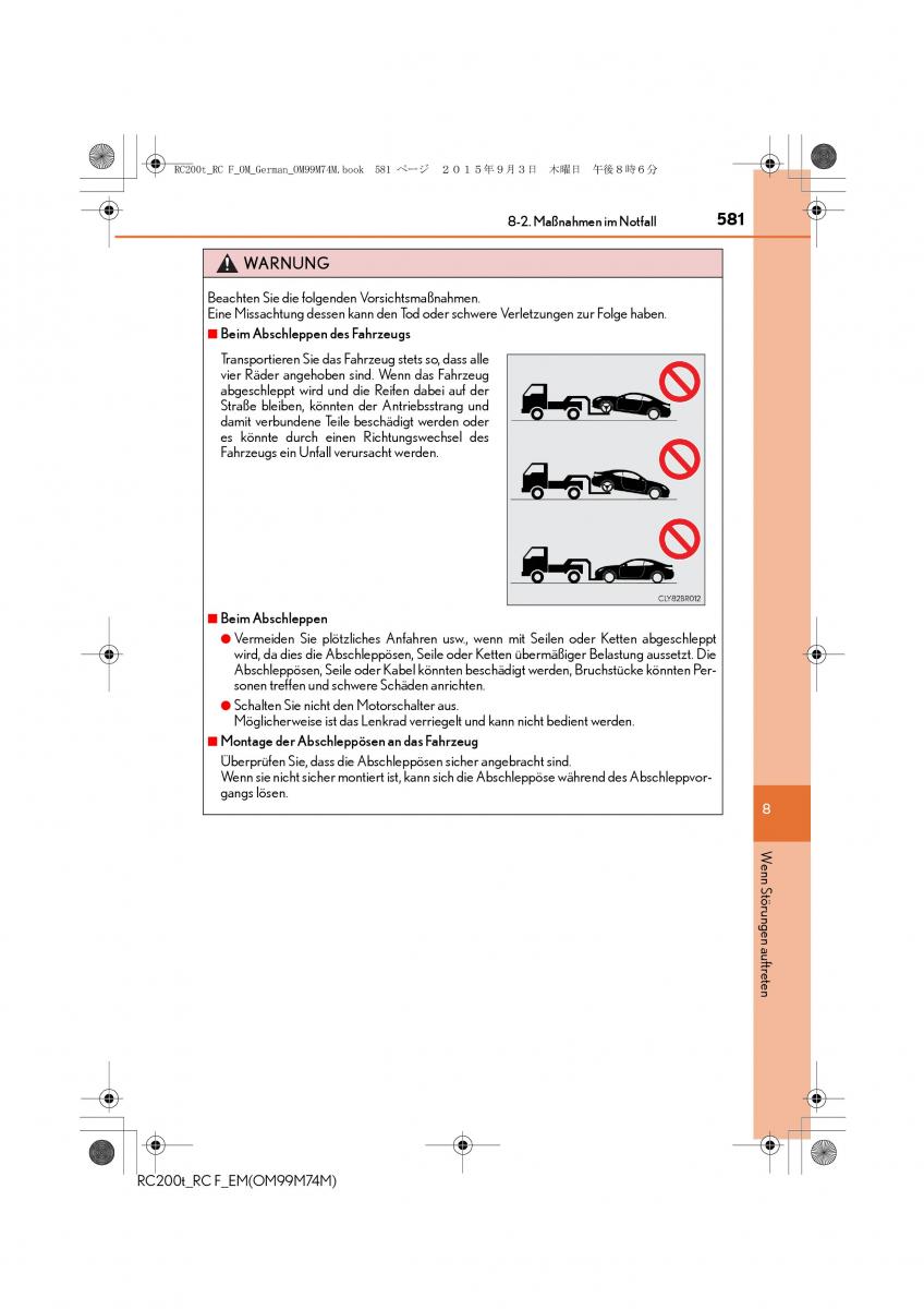 Lexus RC Handbuch / page 581