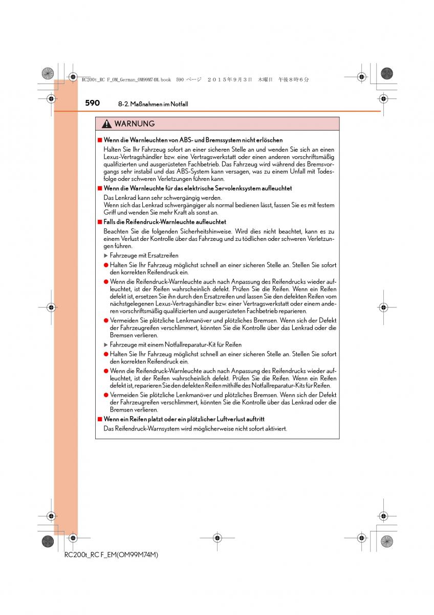 Lexus RC Handbuch / page 590
